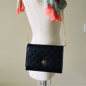 Tory Burch black crossbody with chains